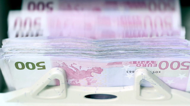 Banknote Counter - 500 Euro Banknotes