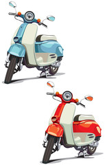 Obraz premium old-fashioned scooter