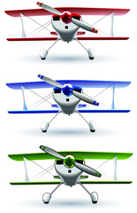 sporting biplane front