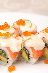 sushi on the plate