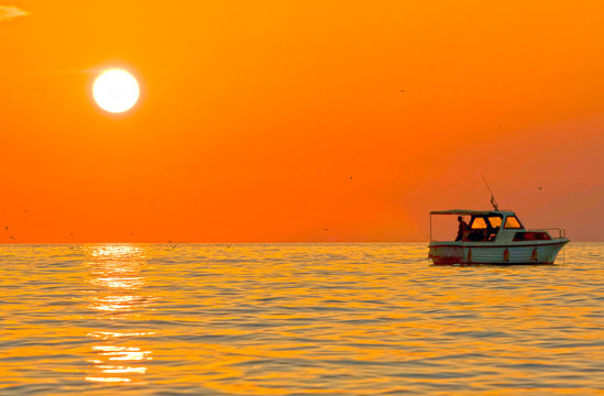 Fototapeta Sunset on the sea