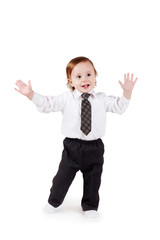 portrait of a happy adorable baby