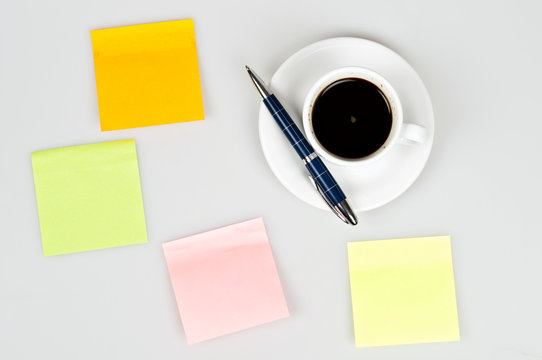 Coffee and post it