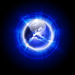 Abstract image of a social network