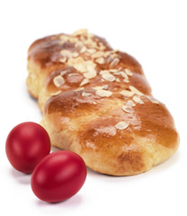 greek sweet brioche bread(tsoureki) for easter - 31138338