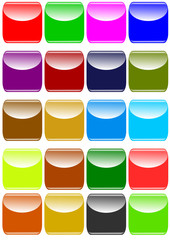 Set glossy button collection