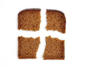 Slices of whole wheat bread