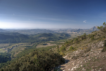 Naklejka premium Vistas desde la montaña