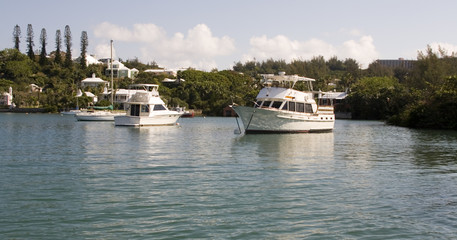 Obraz premium Boats in Bermuda