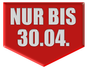 Marker rot Pfeil unten NUR BIS 30.04.