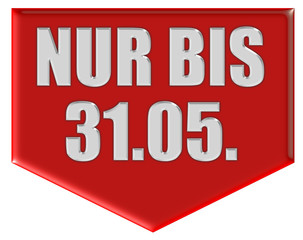 Marker rot Pfeil unten NUR BIS 31.05.