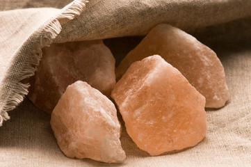 Pink salt of Hymalayas. mineral