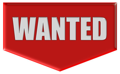 Marker rot Pfeil unten WANTED