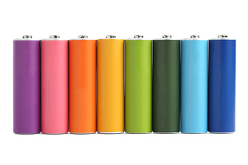 Naklejka premium Colorful Batteries