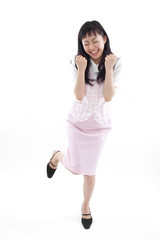 Fototapeta premium 喜ぶ女性