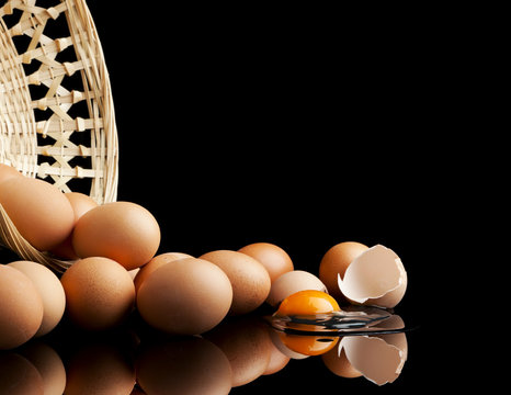 missgeschick - zerbrochenes ei