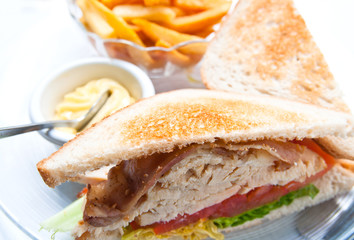 Sandwich with chicken