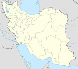 Fototapeta na wymiar Iran map