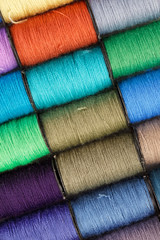 bobbins of lurex thread