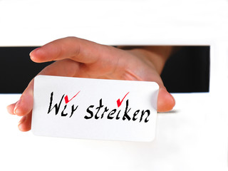 StreikMitteilung