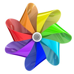 Obraz premium Multicolour pinwheel