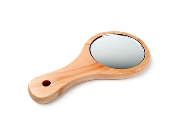 mirror in wooden frame