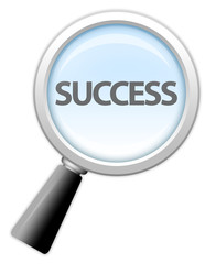 Magnifying Glass Icon "Success"