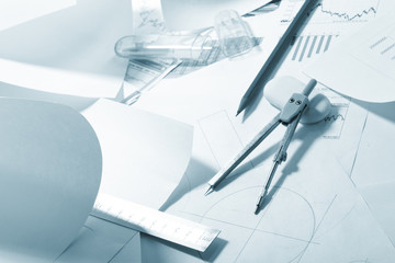 engineer's work table