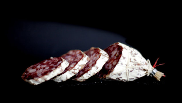saucisson et tranche