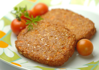 Hamburger di soia e verdure
