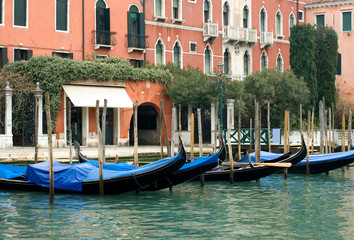 Fototapeta na wymiar Gondole, Wenecja, Włochy