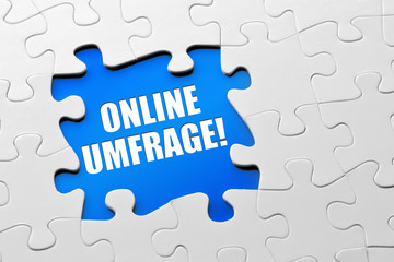 Fototapeta premium Online Umfrage