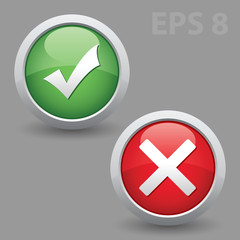 Check mark. Vector EPS version 8.