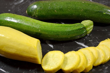 Slicing Yellow Squash