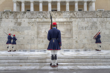 tomb of the unknown soldier,syntagma square ,athens,greece - 31166764