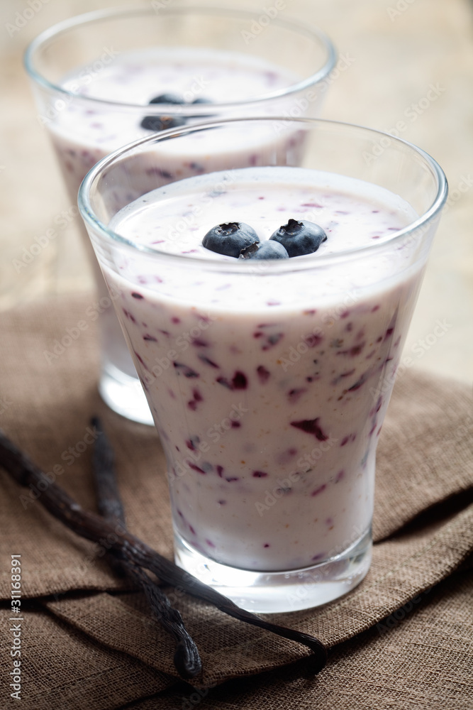 Poster Blueberry smoothie