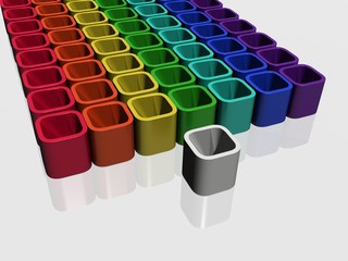 Fototapeta premium wall from the coloured, geometrical figures