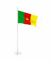 3D flag of Cameroon