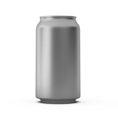 3d render of metal can