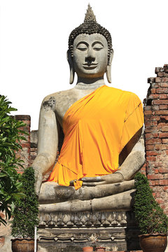 buddha image in thai temple.