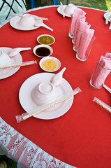 restaurant setting