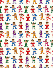 seamless boxer pattern