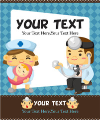 doctor and nurse card