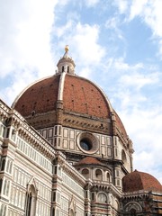 Fototapeta na wymiar The Dome of the Florence Duomo , Italy