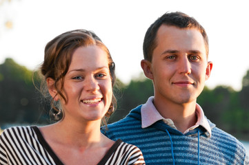 Fototapeta premium young attractive couple