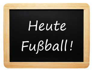 Obraz premium Heute Fußball ! - Freizeit Konzept - freigestellt