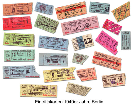 Berliner Eintrittskarten 40er Jahre