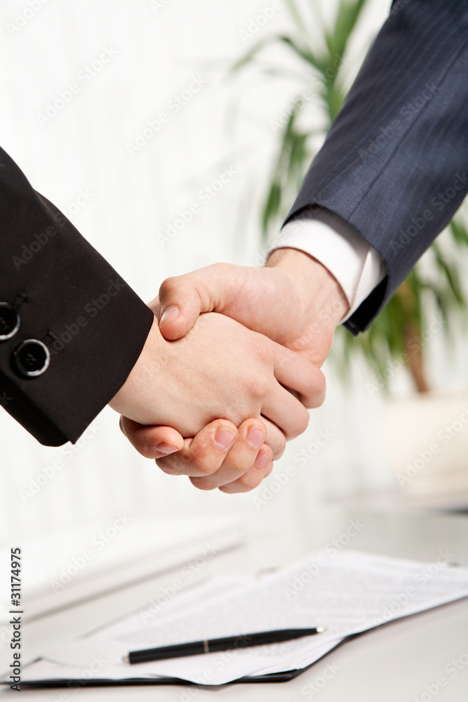 Canvas Prints Business handshake