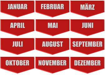 Marker Set rot  MONATE