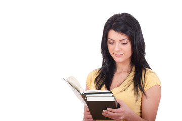 Obraz premium Teenage Girl Reading a Book